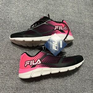 FILA Pink Black and White Memory Primeforce 2 Sneakers